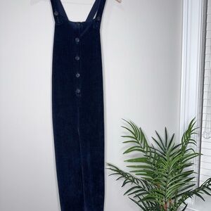 Madewell Navy Corduroy Overalls
